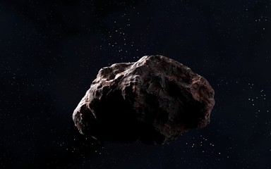 Meteorite impact 'elements of this image furnished by NASA,3D rendering © Vanitjan