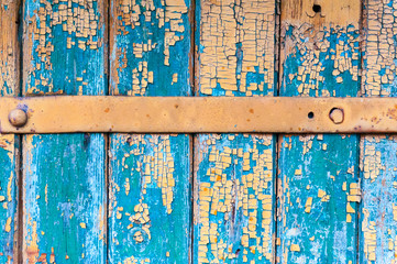 Wooden Texture from Board with Structure and Chink,Old Paint,Cracks.
