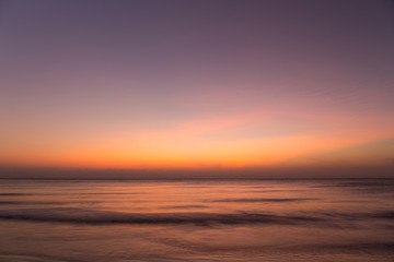 Fototapeta na wymiar Early morning sky on sea