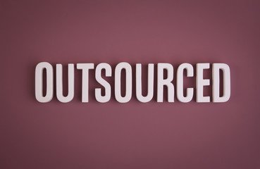 Outsourced sign lettering