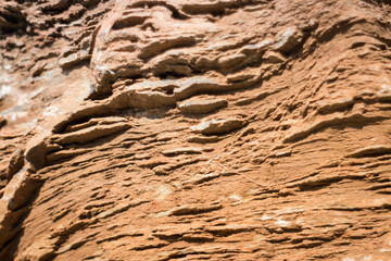 Stone Formation Showing Fault Lines