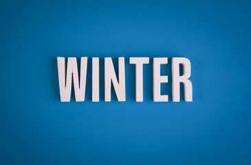 Winter sign lettering