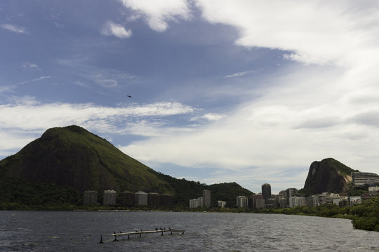 Vista da Lagoa Rodrigo de Freitas no Rio de Janeiro