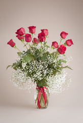 Obraz premium 1 dozen red roses