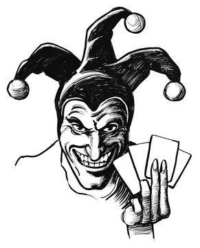 Jester with cards