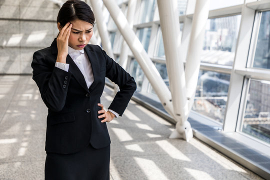 depressed business woman
