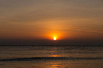 Sunrise over sea