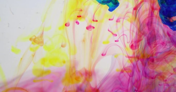 Abstract ink in water with amazing colors
