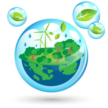 Eco Friendly world for Earth Day