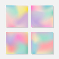 Naklejka premium Blurred abstract pastel color backgrounds