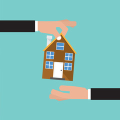 Fototapeta na wymiar Buying Home, Real Estate Investment Concept Vector Illustration