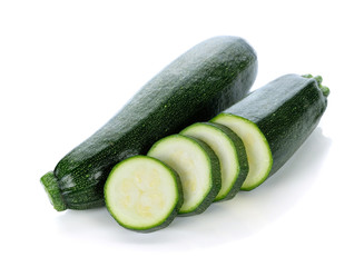 zucchini isolated on white background
