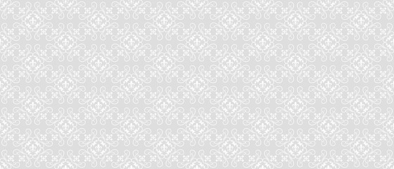 Vector seamless pattern. Modern stylish texture. Grey and white color. Design wallpaper, decoration pattern repeating, pattern for graphic design