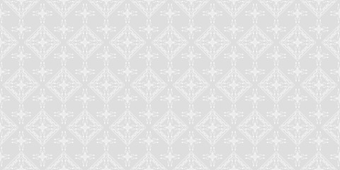 Seamless damask wallpaper. Grey and white color. Design wallpaper, decoration pattern repeating, pattern for graphic design.