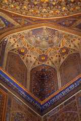 Entrance foyer of Tilya Kori Madrasah