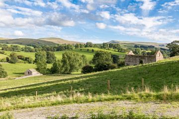 Landscape in the Yorkshire Dales, between Kirkby Stephen and Nateby, Cumbria, UK