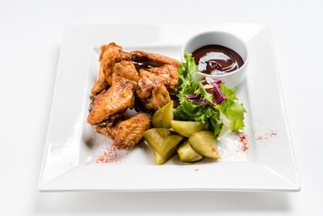 fried chicken with sauce