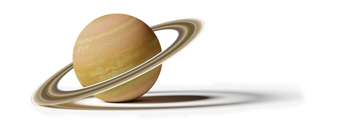 Saturn, isolated on white background © dottedyeti