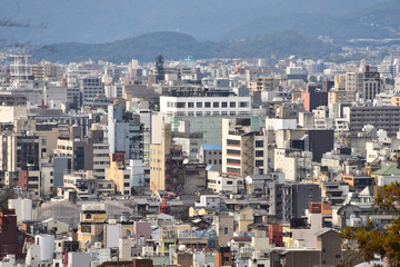Fototapeta na wymiar Kyoto City View - Kawaramachi Sanjo - Kyoto Japan
