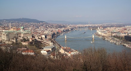 Fototapeta na wymiar Nádor Utca in Budapest