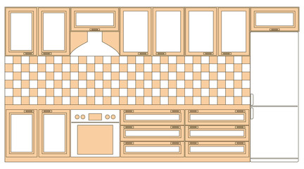 Classic kitchen interior.