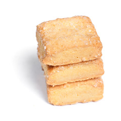 Square cookies isolated