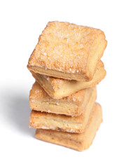 Square cookies isolated
