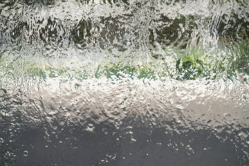 Waterfall on a window