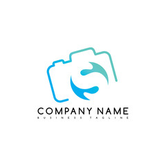 camera photography brand company template logo logotype