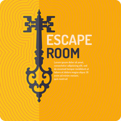 Real-life room escape and quest game poster.