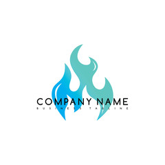 fire flame burn logo logotype template vector