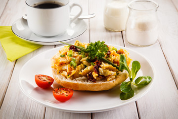 Breakfast - scrambled eggs