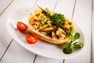 Breakfast - scrambled eggs