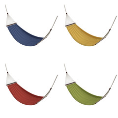 Hammock Set -  3d illustration isolated on a white background
