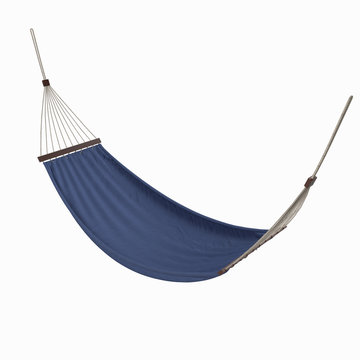Blue Hammock -  3d illustration isolated on a white background