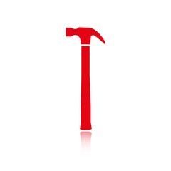 hammer icon stock vector illustration flat design