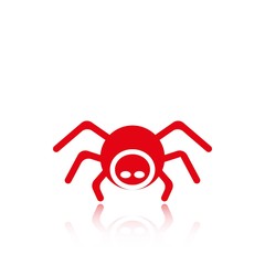 spider icon stock vector illustration flat design