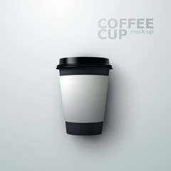 Paper coffee cup mock-up.
