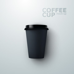 Paper coffee cup mockup.