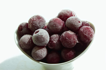 Frozen cherries fruits