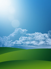 Fototapeta premium Summer Landscape 