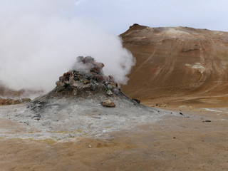 Fumarolen am Námafjall und Hverarönd in Island