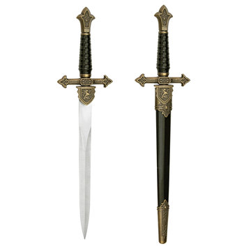 Dagger Fantasy Adventure. sword on white background
