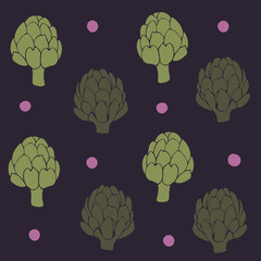 Artichoke.Vector pattern