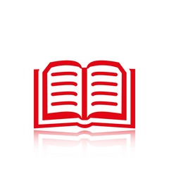 book icon stock vector illustration flat design