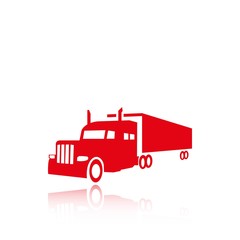 truck icon stock vector illustration flat design