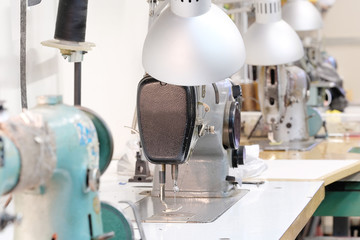 Fototapeta na wymiar Professional sewing machine