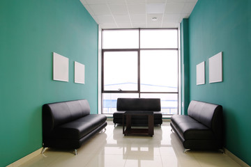 Interior of a visitor room