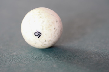 The image of billiard ball