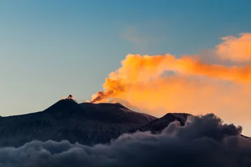 Selbstklebende Fototapete Vulkan Italien, Sizilien, Vulkan Ätna